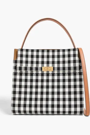 Tory Burch Tote Bag aus Twill mit Gingham-Karo - - OneSize