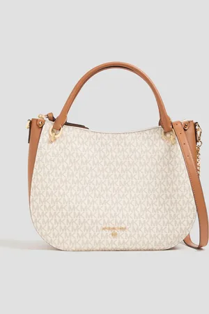 Michael Kors Tote Bag aus strukturiertem Kunstleder mit Logoprint - Weiß - OneSize