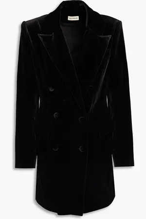Nicholas Doppelreihiges Minikleid aus Stretch-Samt - - US 10