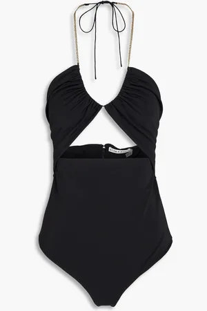 ALICE+OLIVIA Alice Olivia - Sariya Neckholder-Oberteil aus Stretch-Jersey mit Cut-outs - - XL