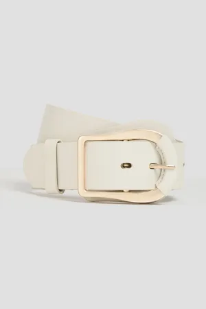 ZIMMERMANN Gürtel aus Leder - Weiß - XS/S