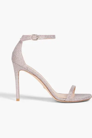 Stuart Weitzman Sandalen aus Webstoff mit Metallic-Effekt - Metallic - US 11.5