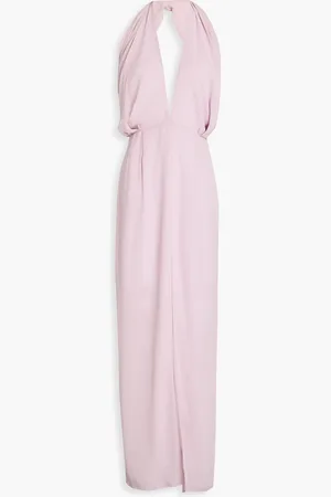 16Arlington Isolde Neckholder-Maxikleid aus Georgette - Pink - UK 14