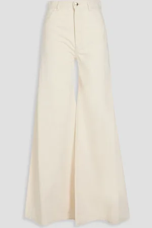 Chloé Hoch sitzende Schlagjeans - Weiß - FR 34