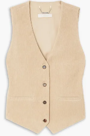 Chloé Weste aus Baumwollcord - Neutral - FR 44