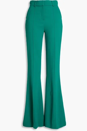 Elie saab Schlaghose aus Crêpe - Grün - FR 40