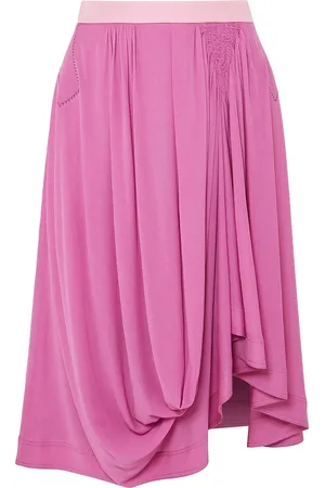 Chloé Asymmetrischer Midirock aus Jersey mit Raffung - - FR 34