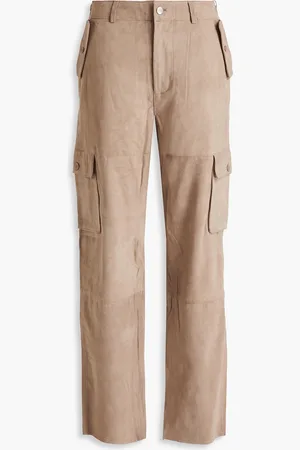 Deadwood Convoy Cargohose aus Veloursleder - Neutral - XL