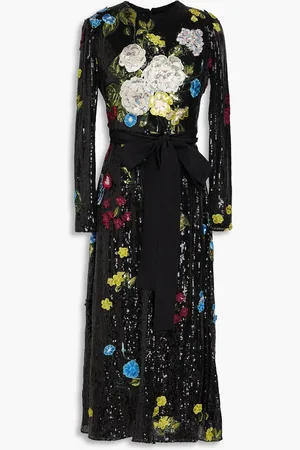 Elie saab Midikleid aus Tüll mit Verzierung - - FR 36