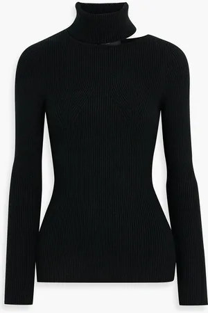Arch4 Opal gerippter Rollkragenpullover aus Kaschmir mit Cut-outs - - XS