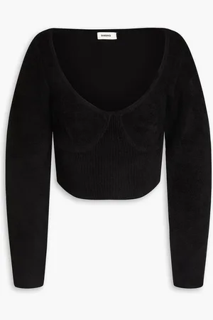 Sandro Cropped Strickoberteil - - 4