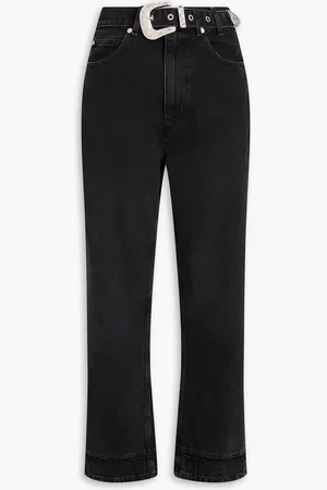 Sandro Hoch sitzende Jeans mit geradem Bein und Gürtel - - FR 42