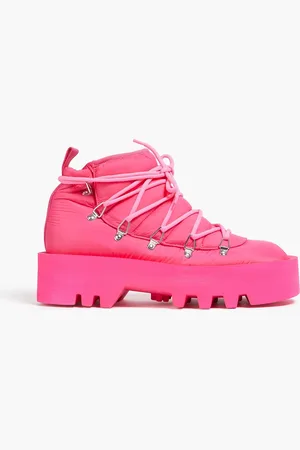 J.W.Anderson Ankle Boots aus gestepptem Shell - Pink - EU 37
