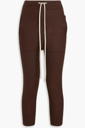 Rick Owens Cropped Track Pants aus Kaschmir - - S