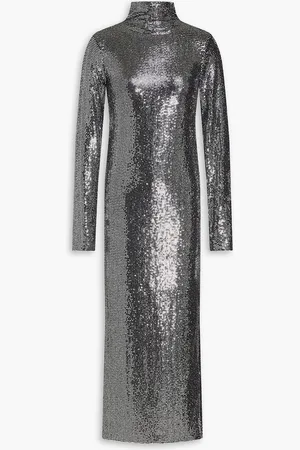 Maje Midikleid aus Stretch-Strick mit Pailletten - Metallic - FR 38