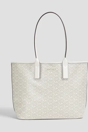 Michael Kors حقيبة توت "جودي" من الكنفا المطلي مزينة بطبعة شعار العلامة - - OneSize