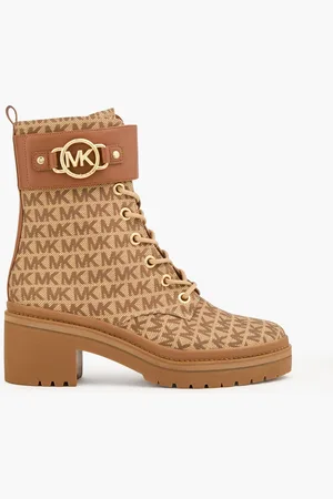Michael Kors Rory 15 Ankle Boots aus Jacquard und strukturiertem Kunstleder - - US 7.5