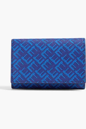 Dunhill Bedrucktes Schlüsseletui aus strukturiertem Kunstleder - Blau - OneSize