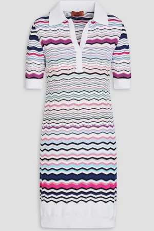 Missoni Mini-Strickkleid aus einer Baumwollmischung in Häkeloptik - - IT 36