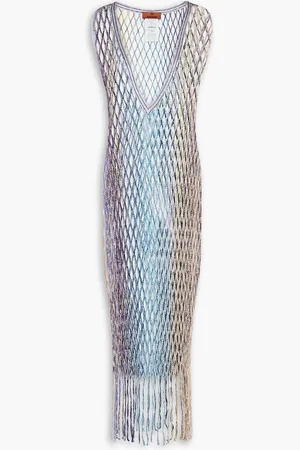Missoni Mare Strickkleid in Häkeloptik mit Metallic-Effekt - - L