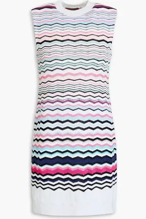 Missoni Mini-Strickkleid aus einer Baumwollmischung in Häkeloptik - - IT 38