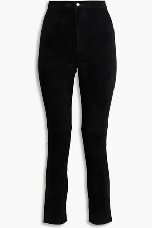 Isabel Marant Ajuliko Hose mit schmalem Bein aus Veloursleder - - FR 40