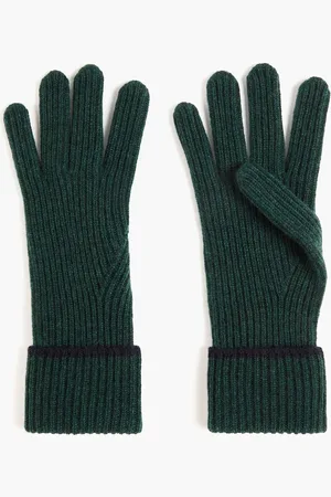 Arch4 Handschuhe aus geripptem Kaschmir - Grün - ONESIZE