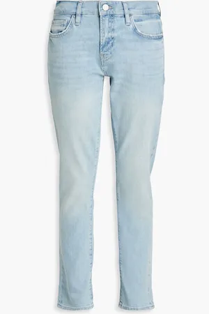 Frame Le Garcon Boyfriend-Jeans mit schmalem Bein - Blau - 29