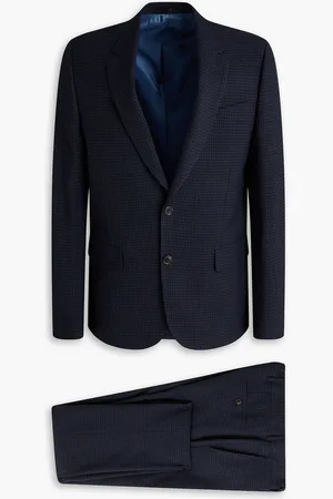 Paul Smith Karierter Anzug aus einer Wollmischung - Blau - US 46