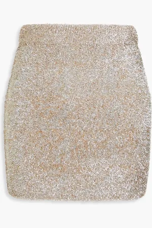 ROTATE Minirock aus Lametta - Metallic - DE 36