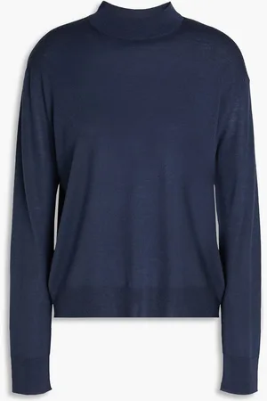 Vince Rollkragenpullover aus Wolle - Blau - M