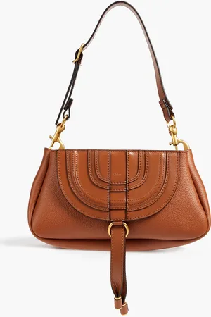 Chloé Marcie Schultertasche aus Leder mit Troddeln - Braun - OneSize