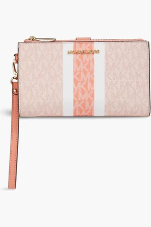 Michael Kors Continental Portemonnaie aus strukturiertem Kunstleder mit Print - Pink - OneSize