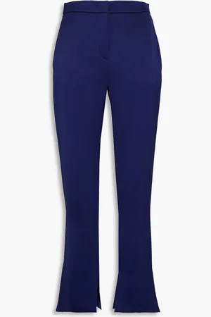 Giorgio Armani Hose mit geradem Bein aus Seidensatin - Blau - IT 40