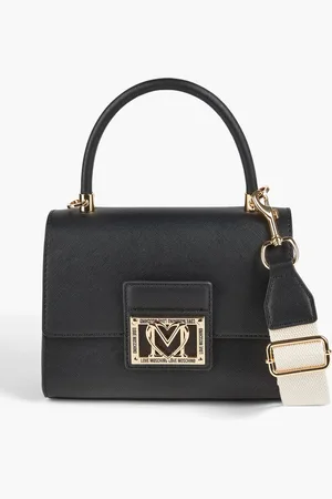 Moschino Faux textured-leather tote - - OneSize