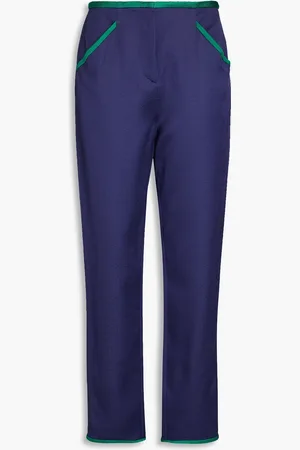 Giorgio Armani Karottenhose aus glänzendem Jacquard - Blau - IT 46