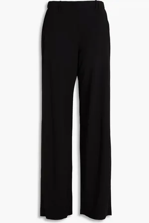 Giorgio Armani Hose mit weitem Bein aus Crêpe aus einer Wollmischung - - IT 46