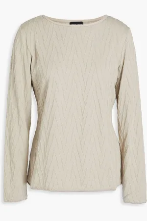 Giorgio Armani Oberteil aus Cloqué - Neutral - IT 46
