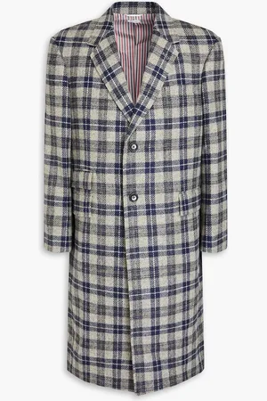 Thom Browne Karierter Mantel aus Woll-Tweed - - 3