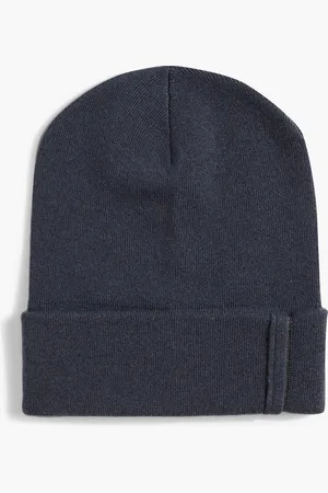 Brunello Cucinelli Beanie aus Kaschmir mit Zierperlen - Blau - M