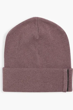 Brunello Cucinelli Beanie aus Kaschmir mit Zierperlen - Lila - L