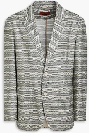 Missoni بليزر من نسيج محبوك بنمط كروشيه - Grau - IT 54