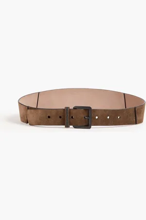 Brunello Cucinelli Gürtel aus Veloursleder - Neutral - M