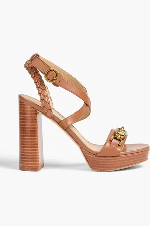 Michael Kors Kailey Ledersandalen mit Verzierung - Braun - US 10