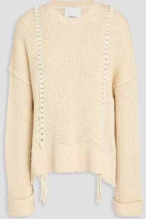 3.1 Phillip Lim Gerippter Pullover aus einer Baumwollmischung - Weiß - S
