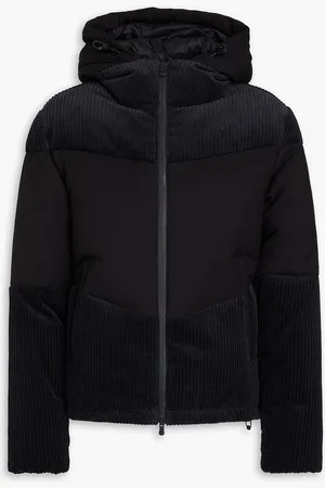 Emporio Armani Daunenjacke aus Twill mit Kapuze und gesteppten Cord-Einsätzen - - IT 58