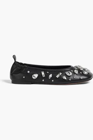 3.1 Phillip Lim ID Ballerinas aus Leder mit Kristallverzierung - - EU 36