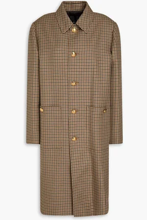 NILI LOTAN Seth Mantel aus Jacquard mit Gingham-Karo - Braun - L