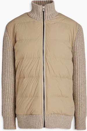 James Perse Jacke aus einer Woll-Kaschmirmischung mit Einsätzen aus gestepptem Shell - Neutral - 1