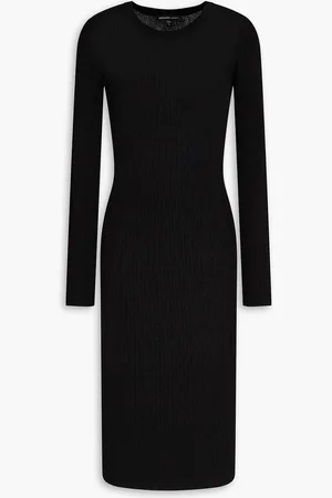 James Perse Kleid aus einer gerippten Leinenmischung - - 0